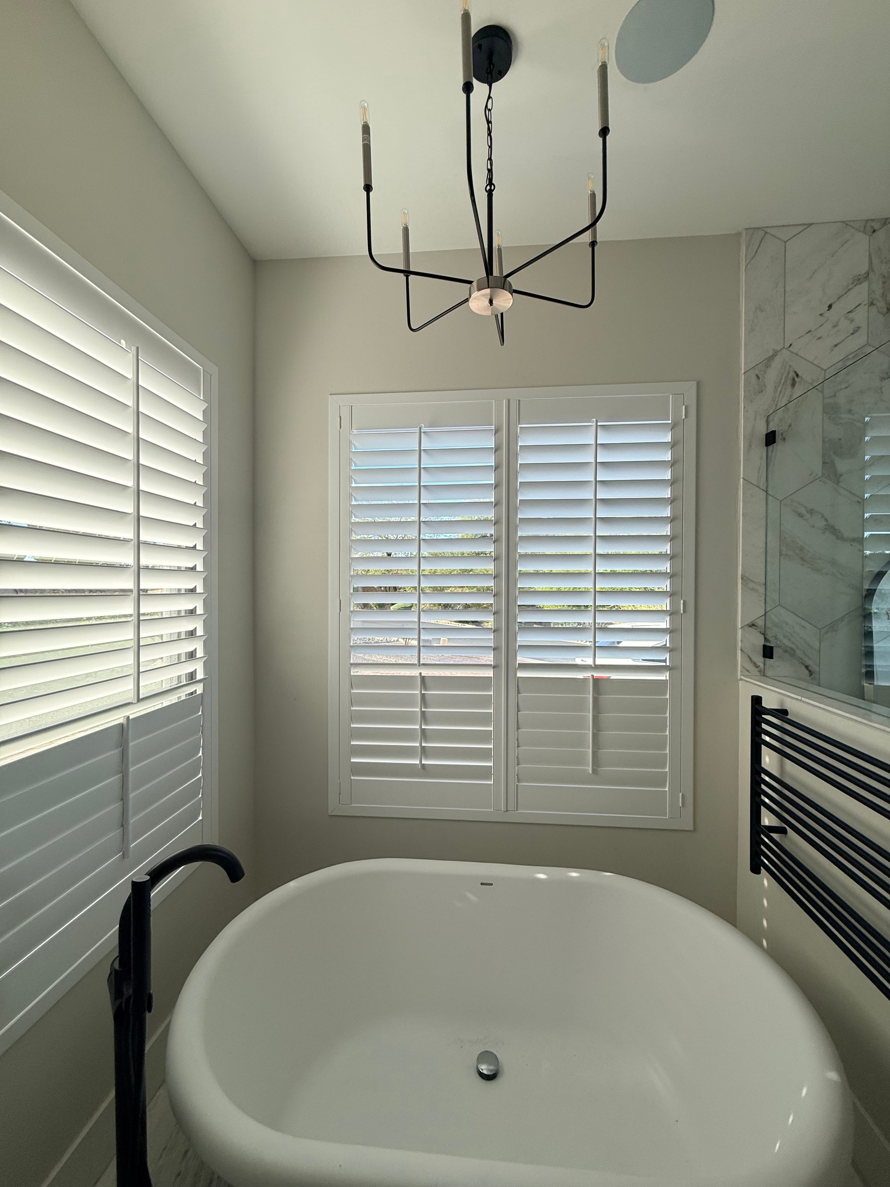 Norman® USA plantation shutters in a bright Arizona living room